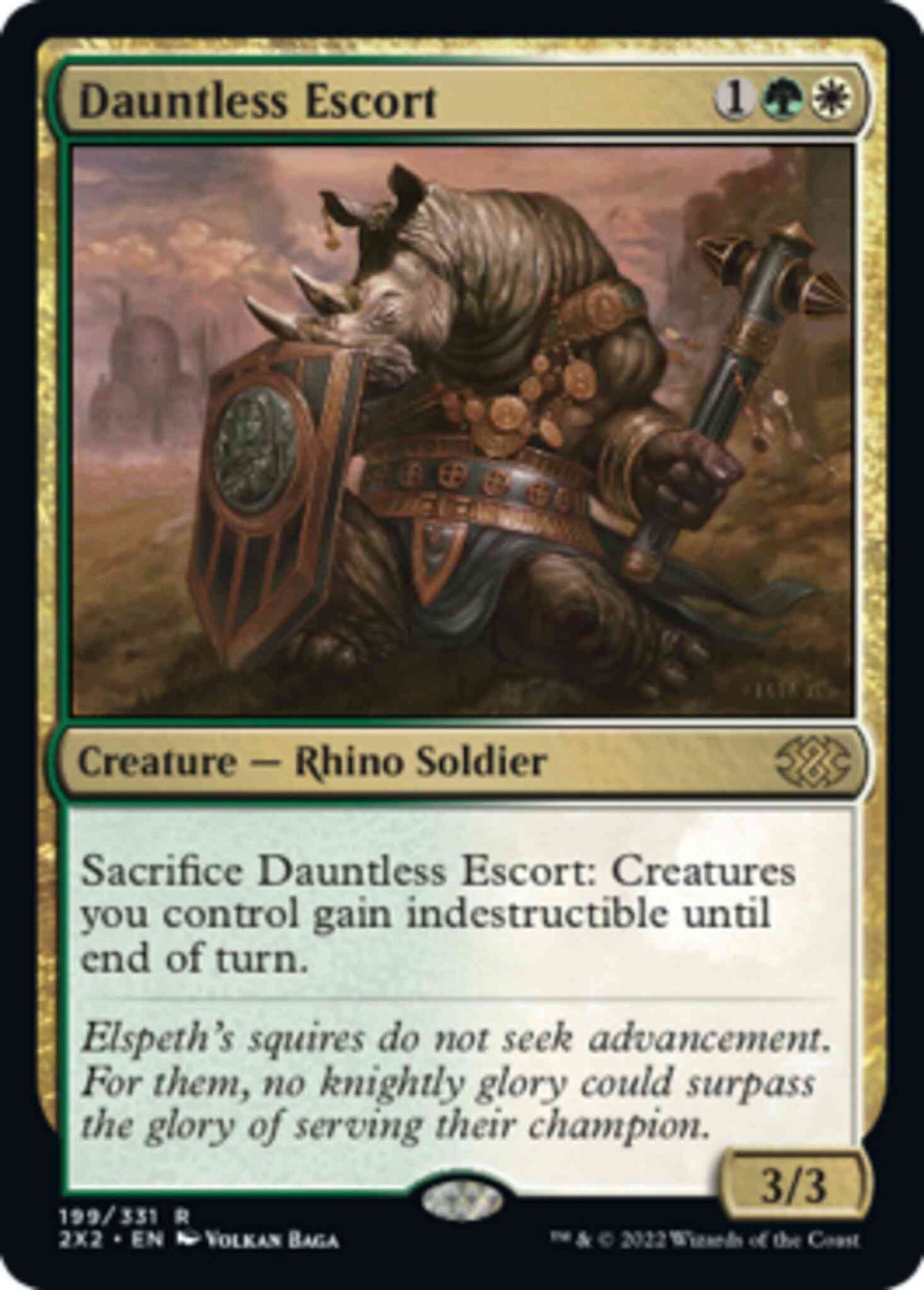 Dauntless Escort [199] [Double Masters 2022] [Non-Foil]