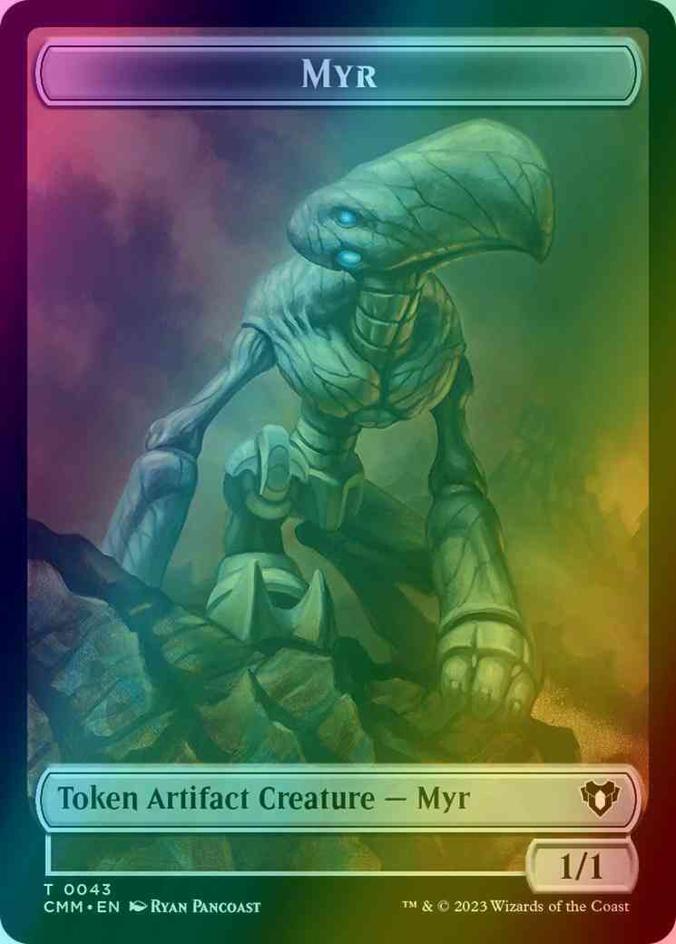 Myr Token (43) // Servo Token (45) [Commander Masters: Tokens] [Foil]