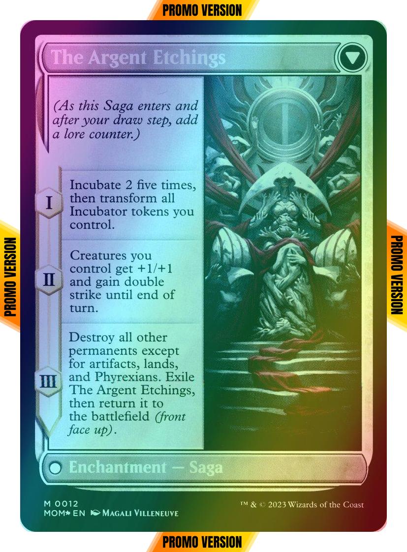 Elesh Norn // The Argent Etchings [12s] [Prerelease] [March of the Machine: Promos] [Foil]