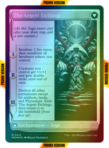 Elesh Norn // The Argent Etchings [12s] [Prerelease] [March of the Machine: Promos] [Foil]