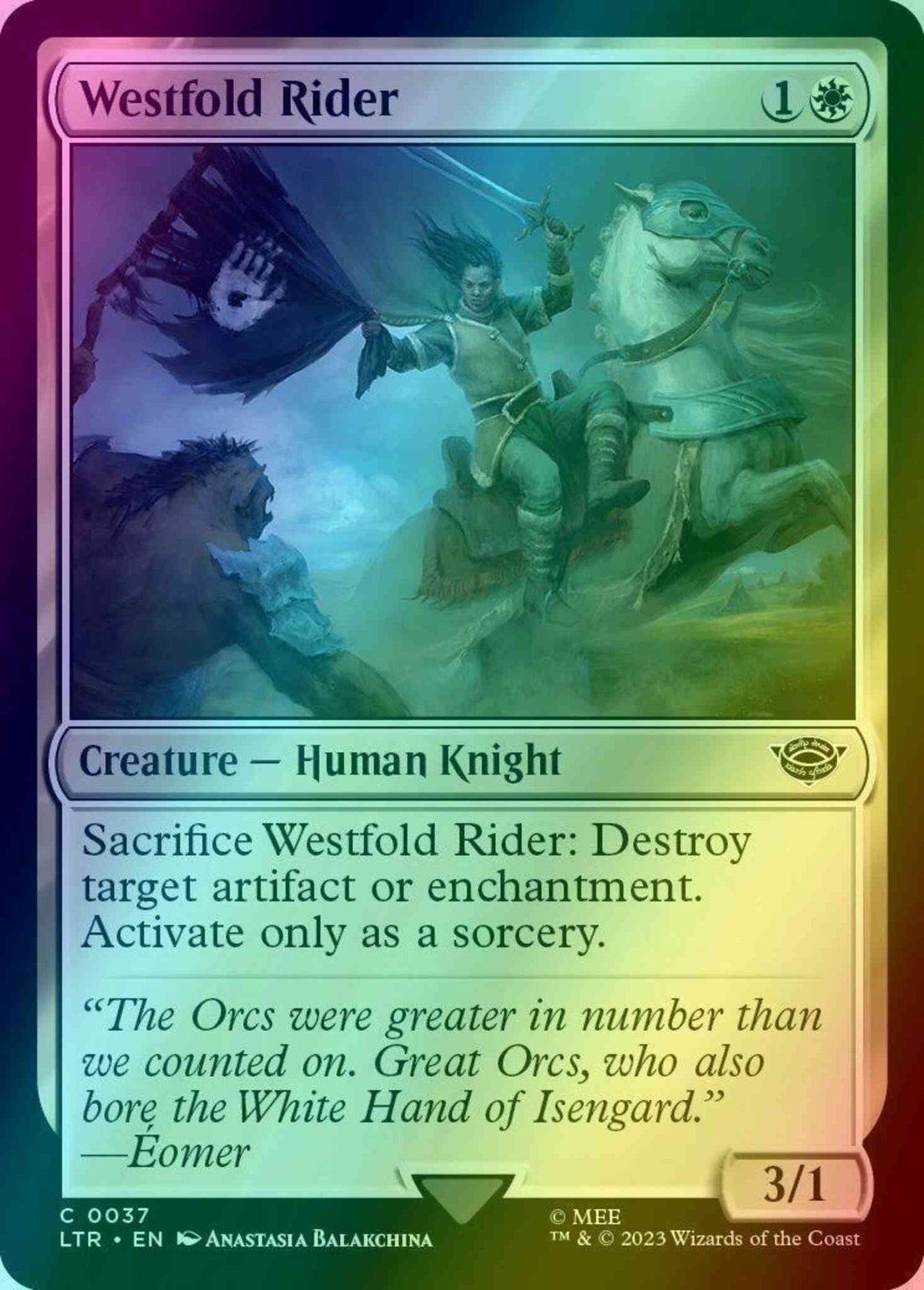 Westfold Rider [37] [The Lord of the Rings: Tales of Middle-earth] [Foil]