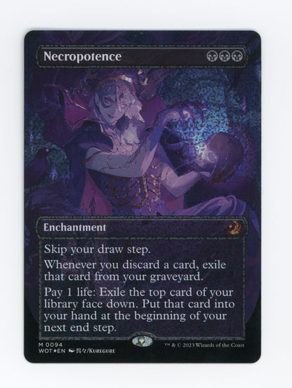 Necropotence — Borderless|Anime|Confetti Foil — ID 19521