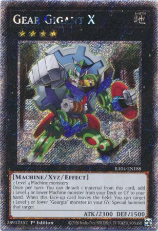 Gear Gigant X - RA04-EN188 - Platinum Secret Rare - 1st Edition