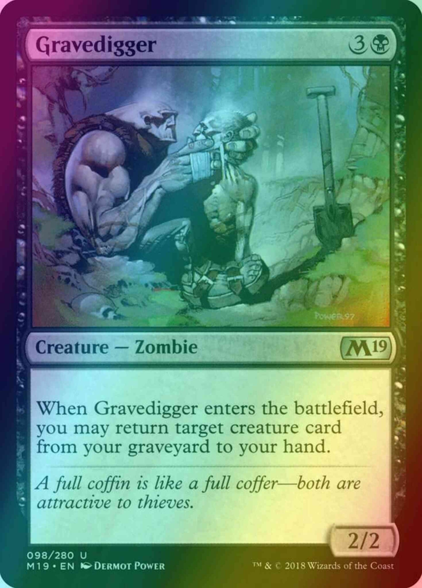 Gravedigger [98] [Core Set 2019] [Foil]