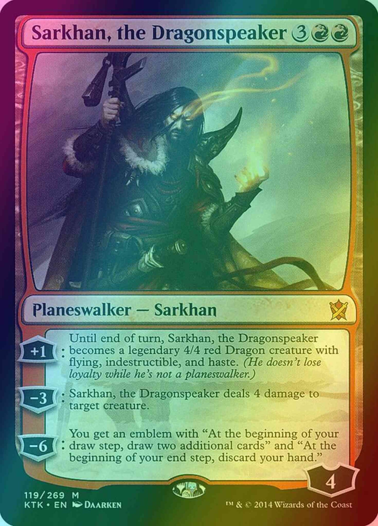 Sarkhan, the Dragonspeaker [119] [Khans Of Tarkir] [Foil]