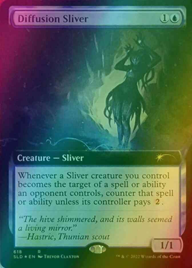 Diffusion Sliver [0618] [Extended Art] [Trevor Claxton] [Secret Lair Drop] [Foil]