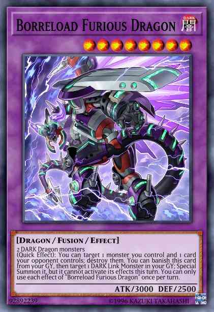 Borreload Furious Dragon - SDRR-EN042 - Ultra Rare - 1st Edition