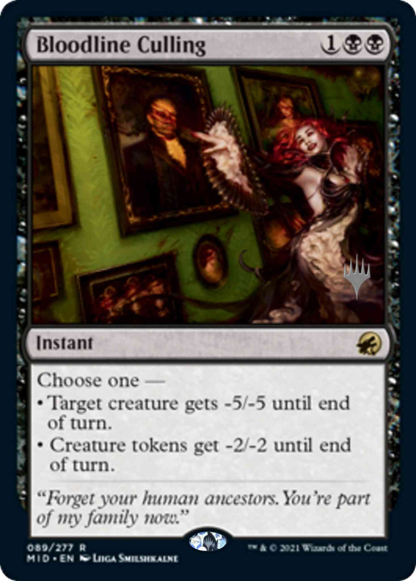 Bloodline Culling [Promo Pack] [89p] [Innistrad: Midnight Hunt Promos] [Non-Foil]
