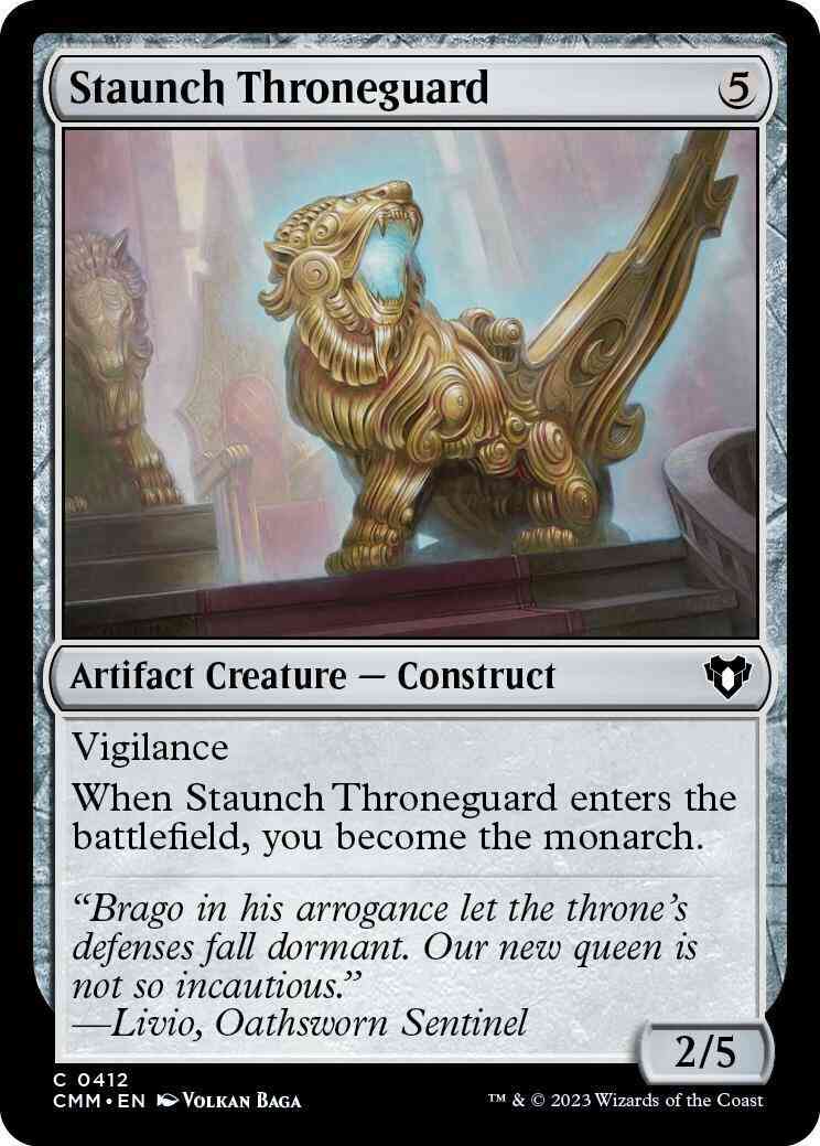 Staunch Throneguard [412] [Commander Masters] [Non-Foil]
