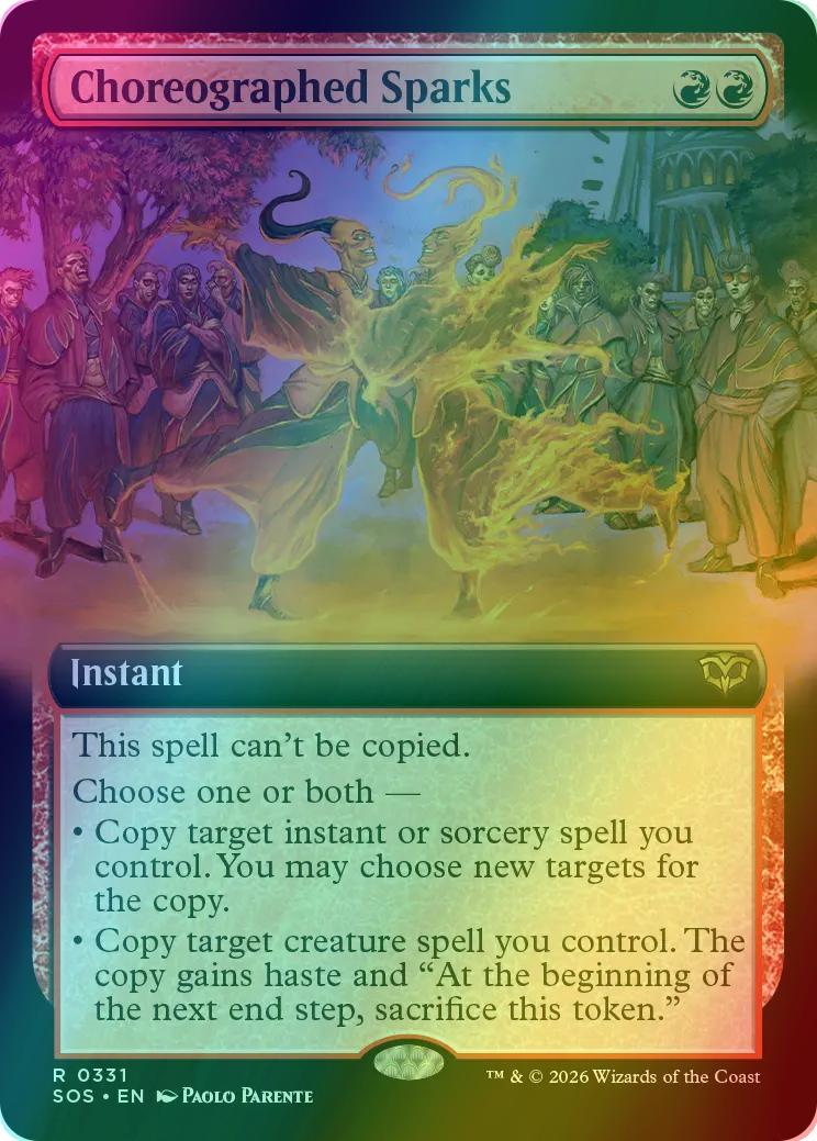 Choreographed Sparks [331] [Extended Art] [Secrets of Strixhaven] [Foil]