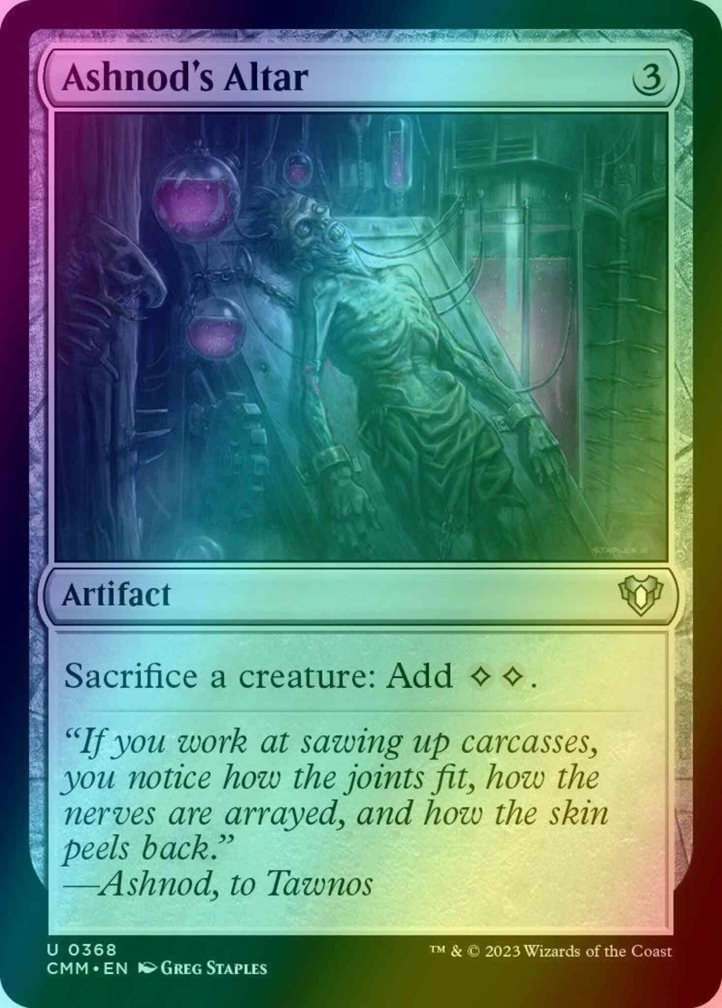 Ashnod's Altar [368] [Commander Masters] [Foil]