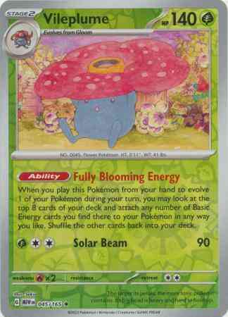Vileplume - 045/165 - Rare [sv035-045] [Reverse Holo]