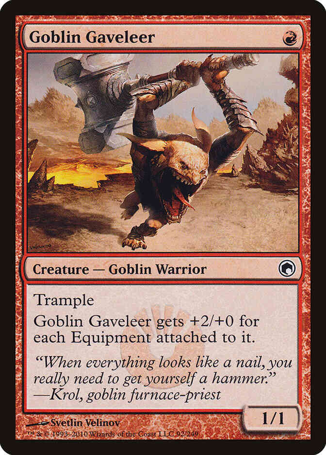 Goblin Gaveleer [92] [Scars Of Mirrodin] [Non-Foil]