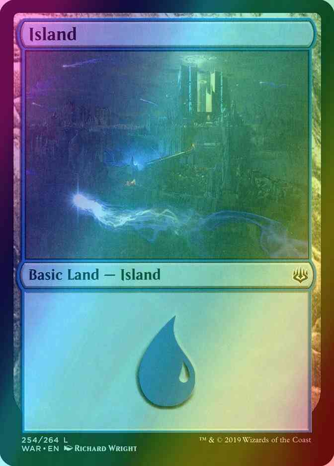 Island [254] [War of the Spark] [Foil]