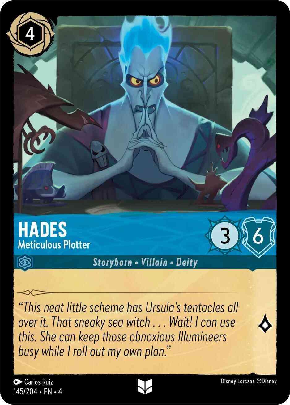 Hades - Meticulous Plotter - 145/204 [Ursula's Return] [Non-Foil]