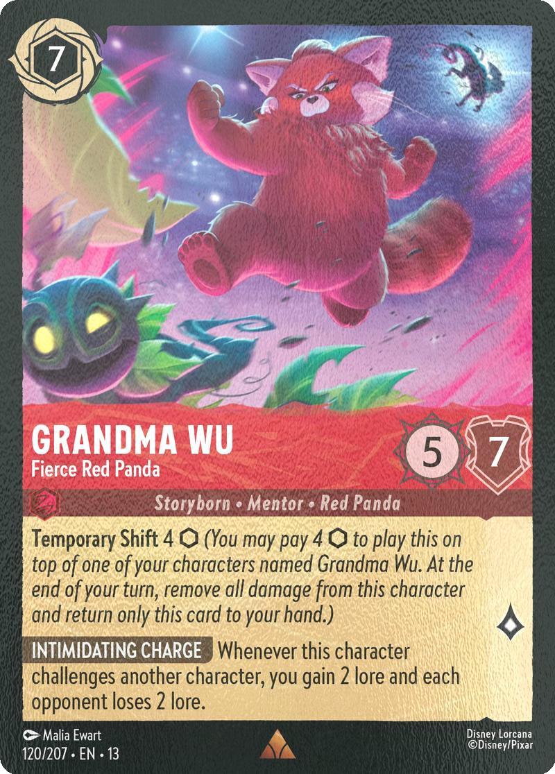 Grandma Wu - Fierce Red Panda - 120/204 [Attack of the Vine!] [Cold Foil]