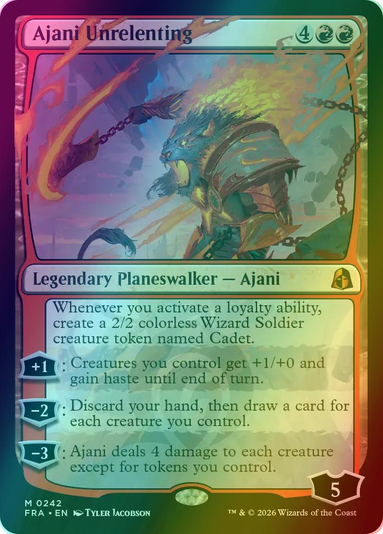 Ajani Unrelenting [242] [Echoed Pairs] [Reality Fracture] [Foil]