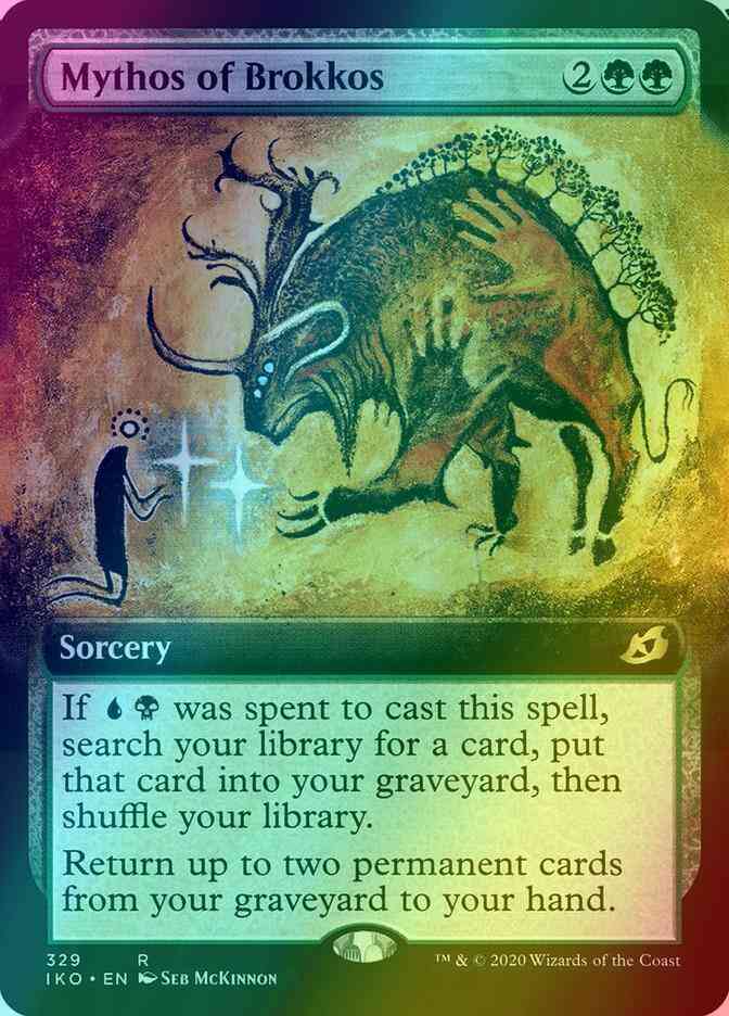 Mythos of Brokkos [329] [Extended Art] [Ikoria: Lair of Behemoths] [Foil]