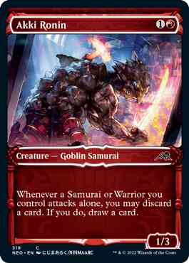Akki Ronin [319] [Samurai Showcase] [Kamigawa: Neon Dynasty] [Non-Foil]
