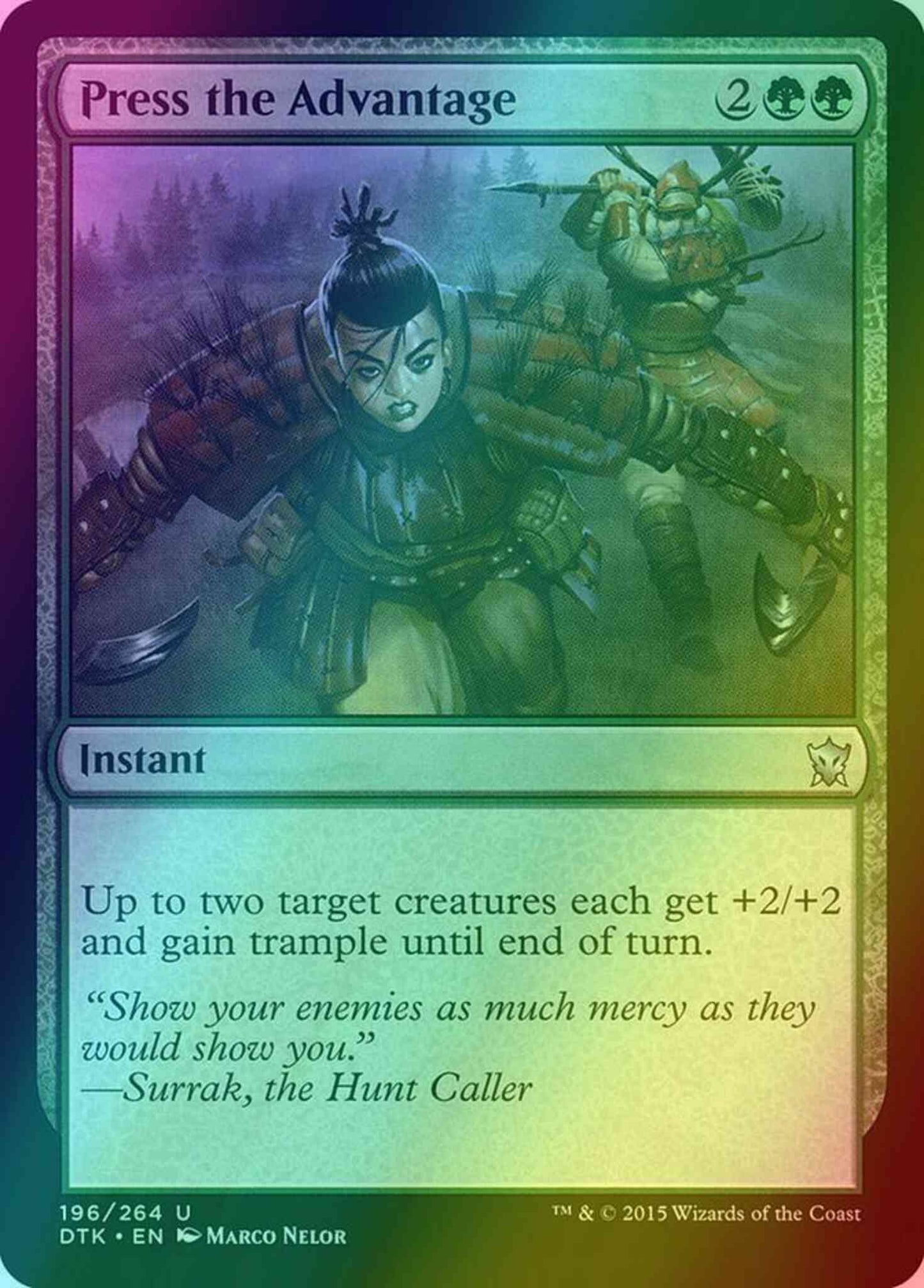 Press the Advantage [196] [Dragons Of Tarkir] [Foil]