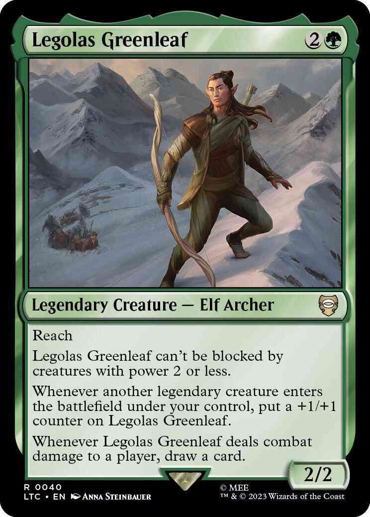 Legolas Greenleaf [40] [The Lord of the Rings: Tales of Middle-earth: Commander] [Non-Foil]