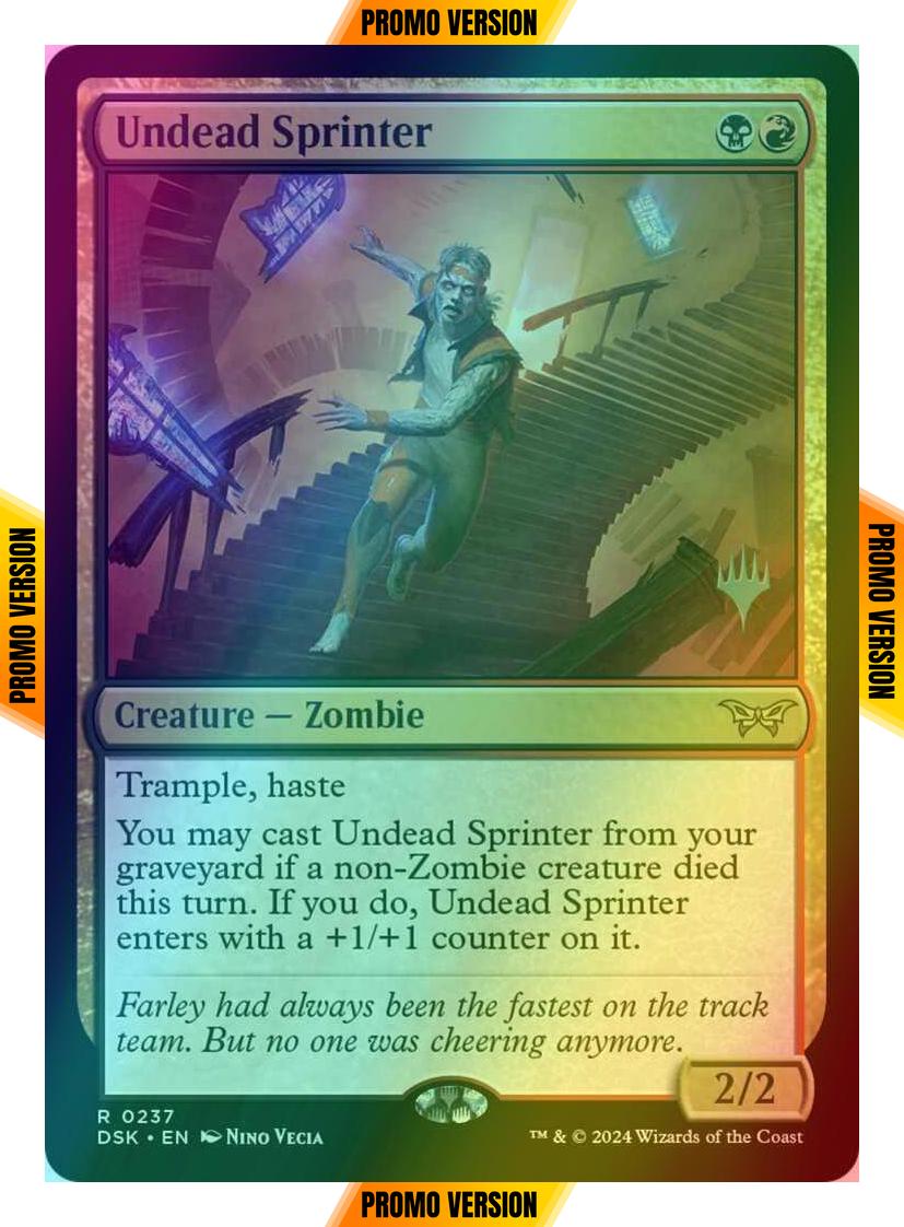 Undead Sprinter [237p] [Promo Pack] [Duskmourn: House of Horror: Promos] [Foil]