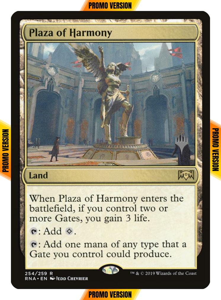 Plaza of Harmony [254p] [Promo Pack] [Ravnica Allegiance Promos] [Foil]