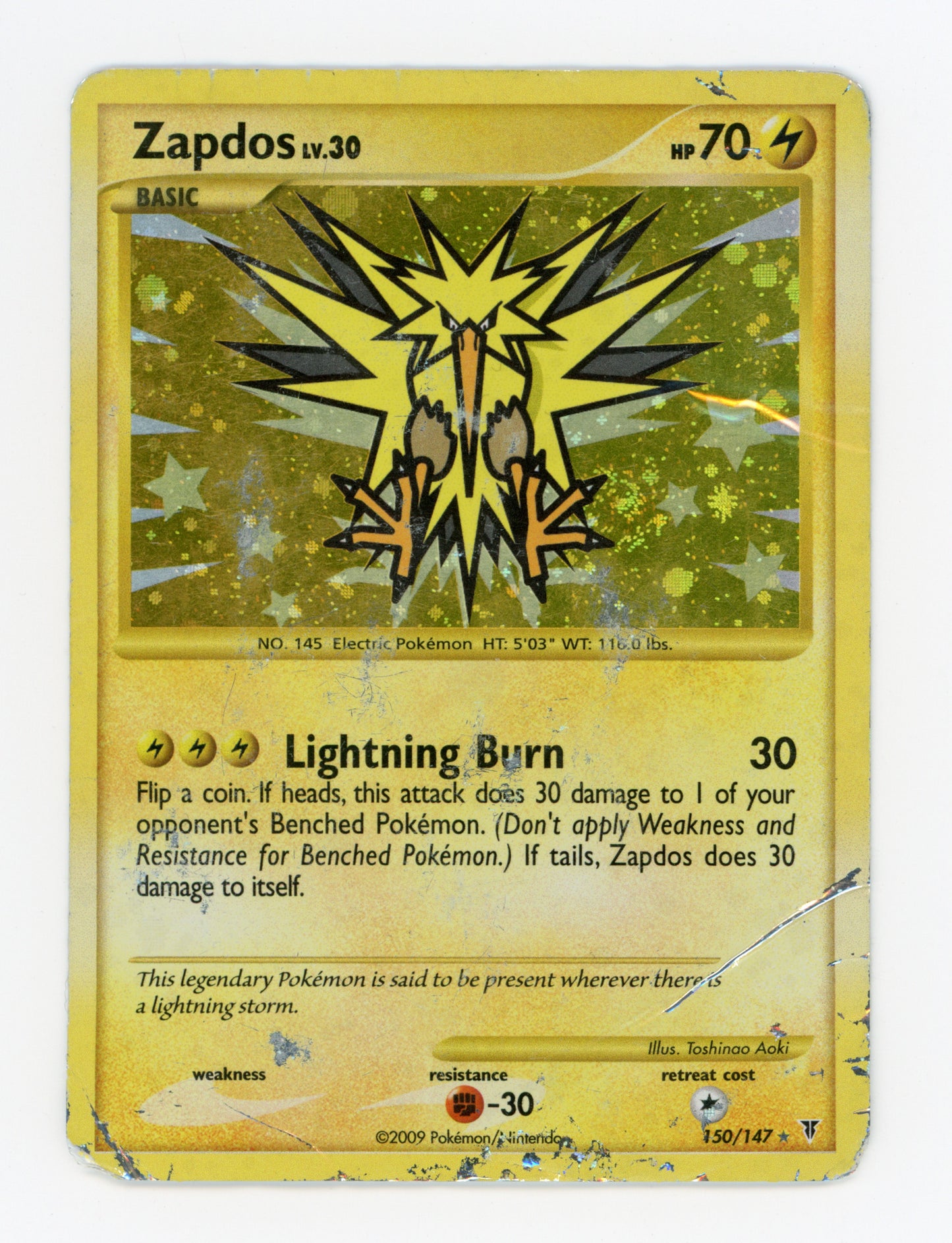 Zapdos — Damaged|Rare Holo|Holo — ID 18993