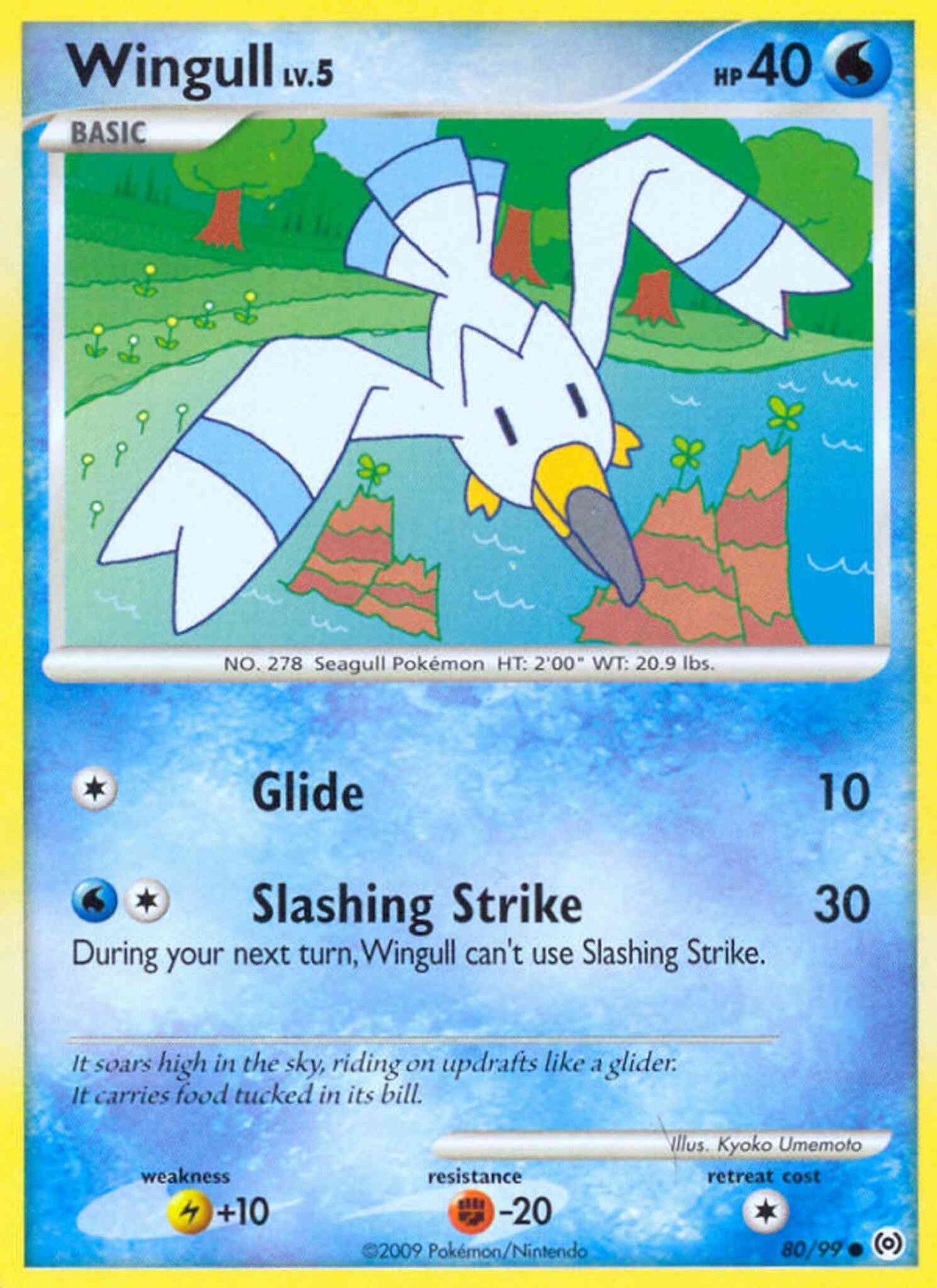 Wingull - 80/99 - Common [pl4-80] [Non-Holo]