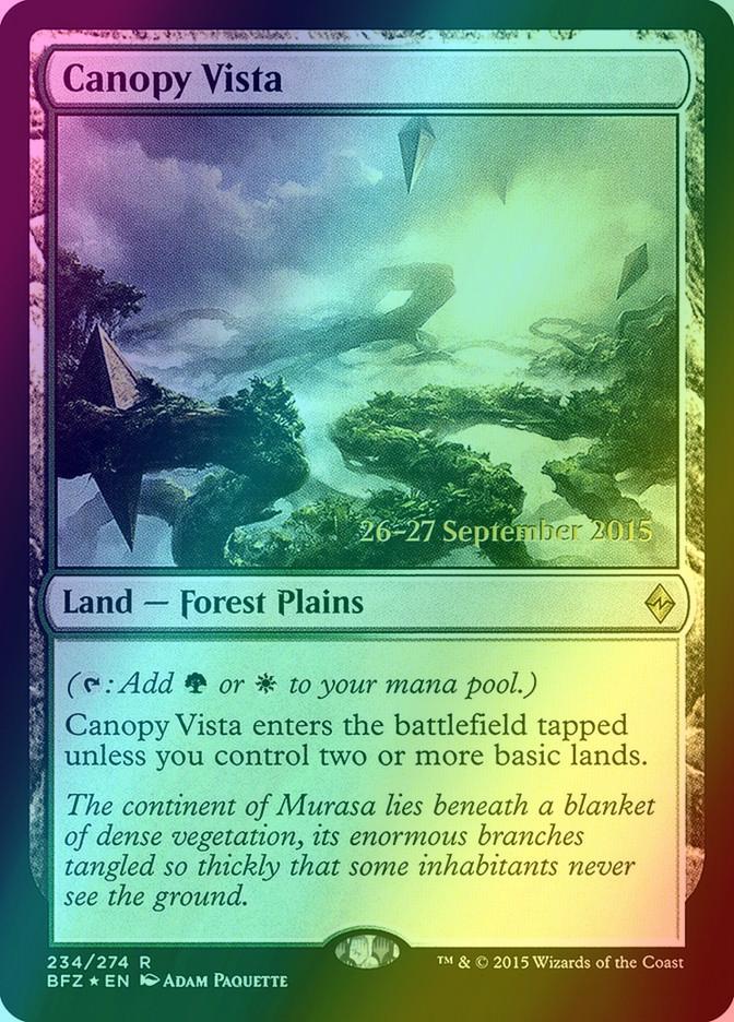 Canopy Vista [234s] [Battle for Zendikar Promos] [Foil]