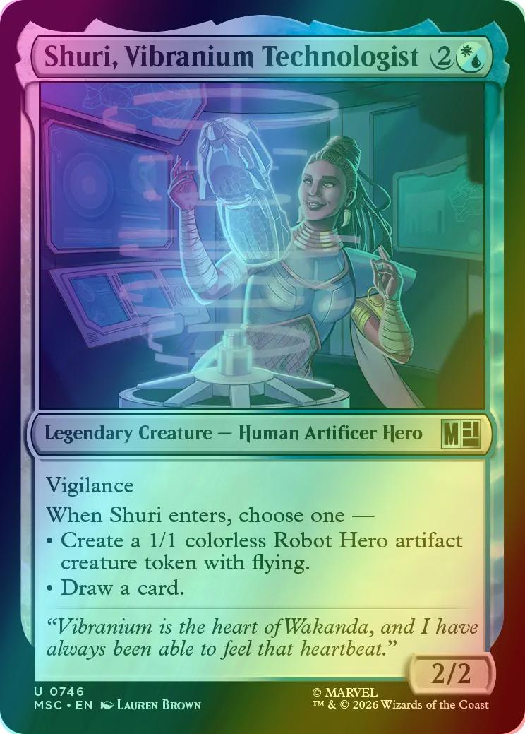 Shuri, Vibranium Technologist [746] [Jumpstart] [Marvel Super Heroes: Commander] [Foil]