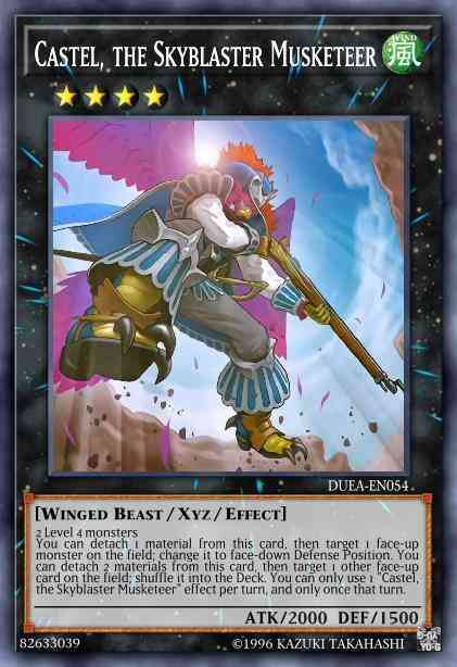 Castel, the Skyblaster Musketeer - PGL3-EN076 - Gold Rare - 1st Edition