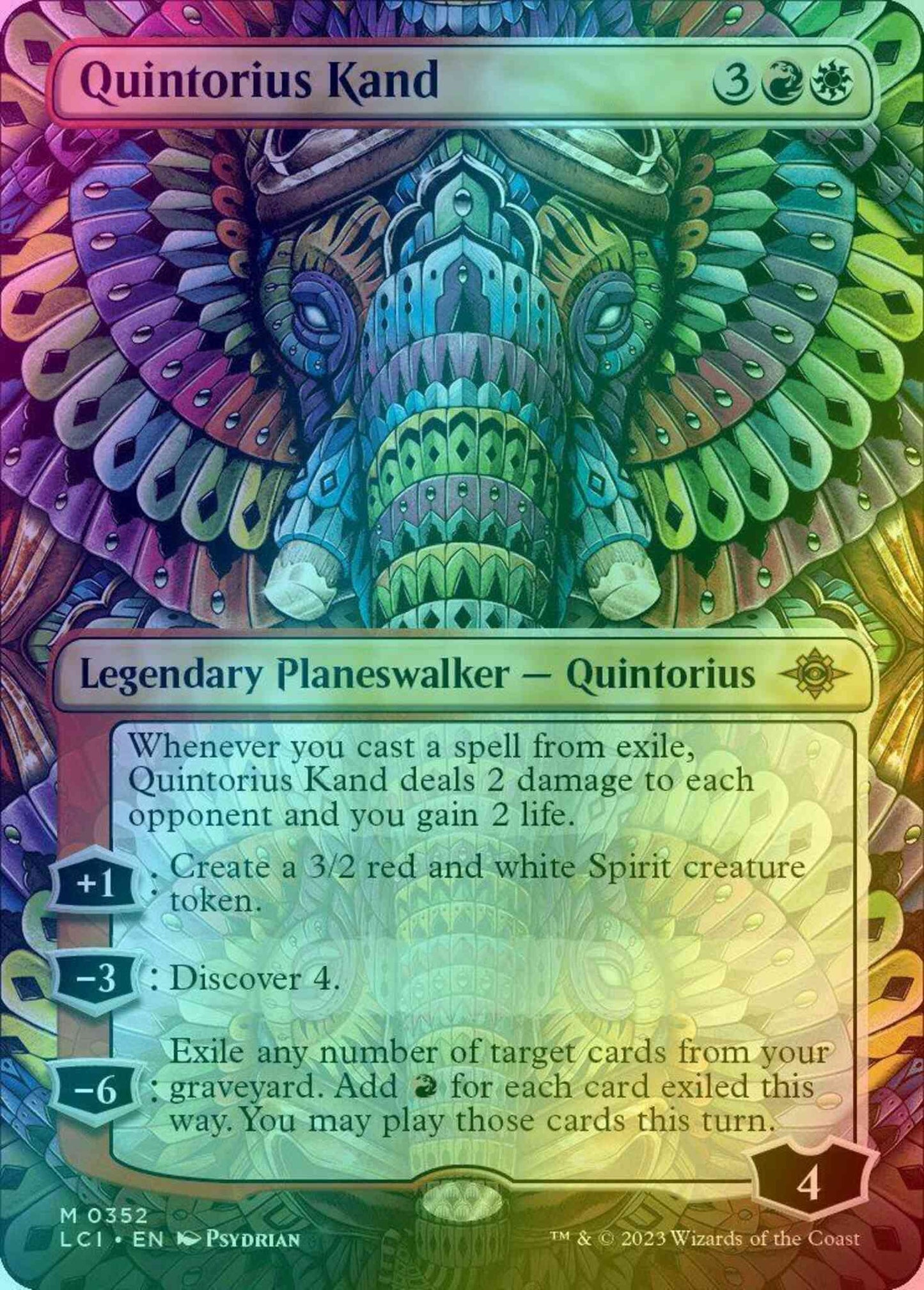 Quintorius Kand [352] [Borderless] [The Lost Caverns of Ixalan] [Foil]