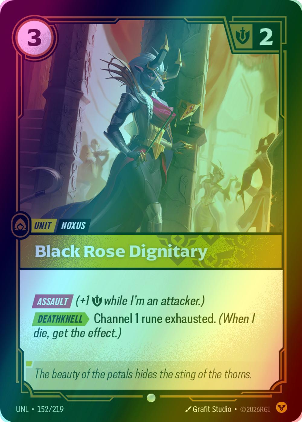 Black Rose Dignitary - 152/219 [Unleashed] [Foil]