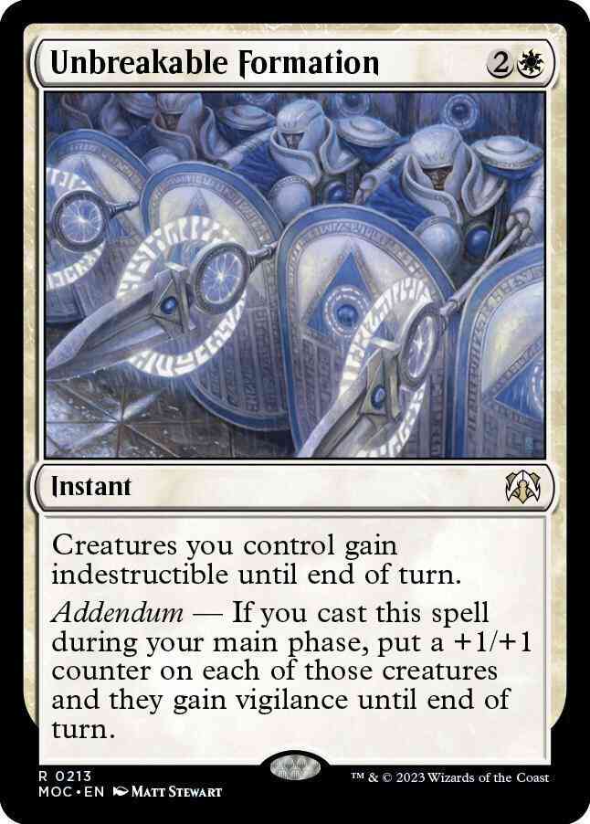 Unbreakable Formation [213] [March of the Machine: Commander] [Non-Foil]