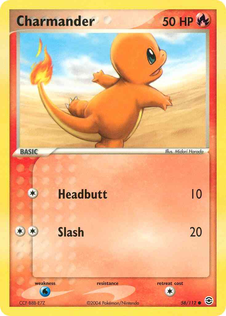 Charmander - 58/112 - Common [ex6-58] [Reverse Holo]