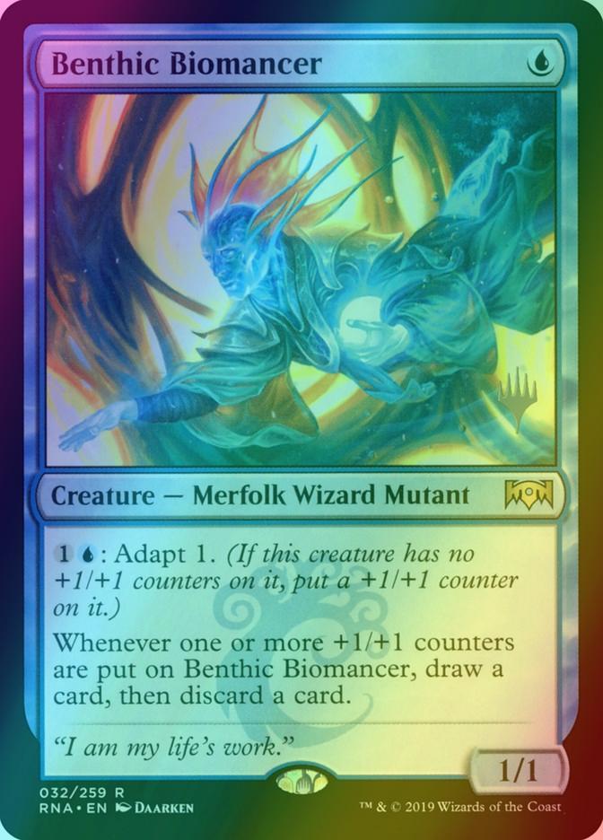 Benthic Biomancer [32p] [Promo Pack] [Ravnica Allegiance Promos] [Foil]