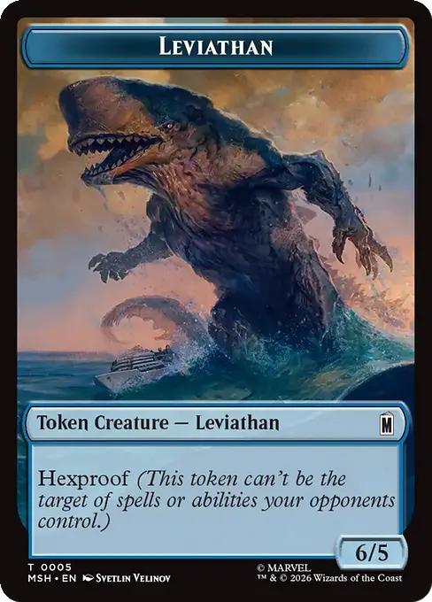 Food Token (19) // Leviathan Token (05) [Marvel Super Heroes: Tokens] [Non-Foil]