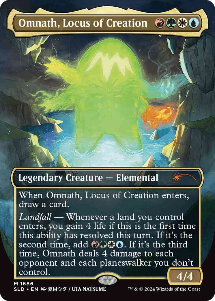 Omnath, Locus of Creation [1686] [Borderless] [Li'L Legends] [Secret Lair Drop] [Foil]