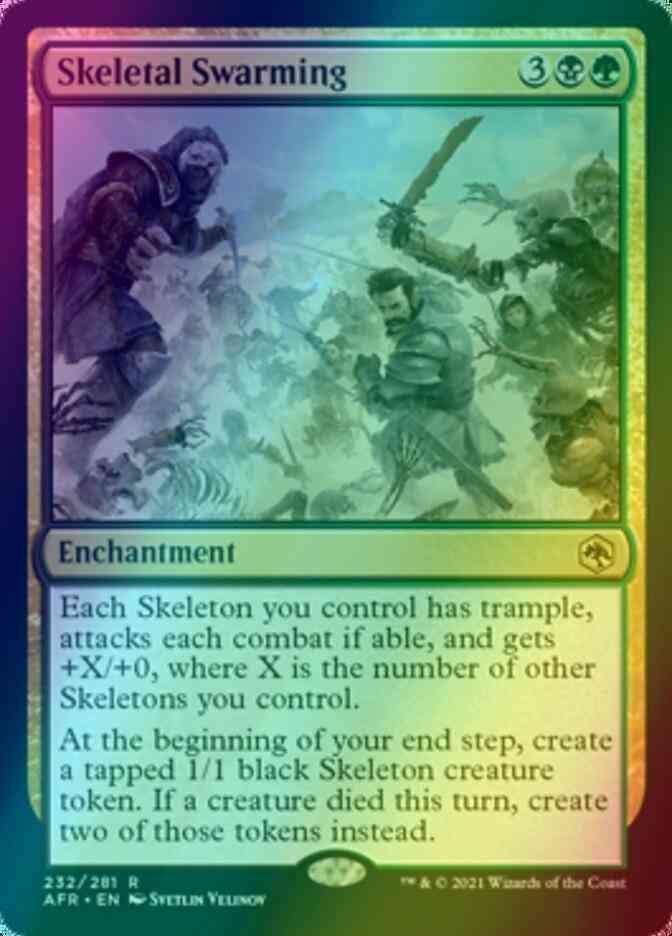 Skeletal Swarming [232] [Adventures in the Forgotten Realms] [Foil]
