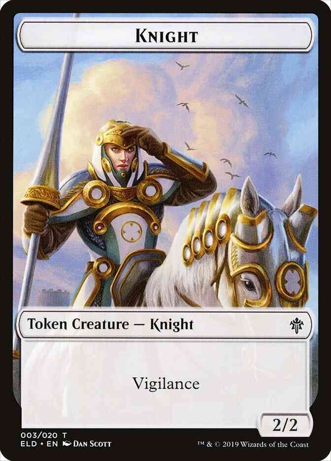 Knight Token [03] [Throne of Eldraine Tokens] [Non-Foil]