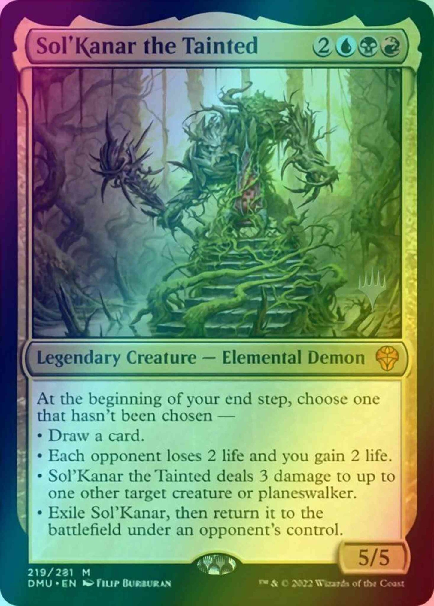 Sol'Kanar the Tainted [219p] [Promo Pack] [Dominaria United: Promos] [Foil]