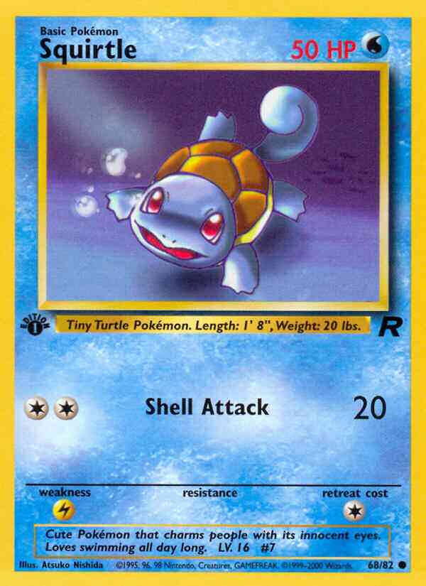 Squirtle - 68/82 - Common - 1st Edition [base5-68] [Non-Holo]