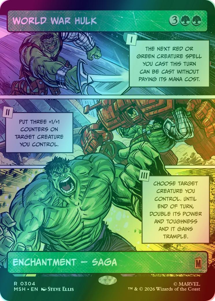 World War Hulk [304] [Panel Showcase] [Marvel Super Heroes] [Foil]