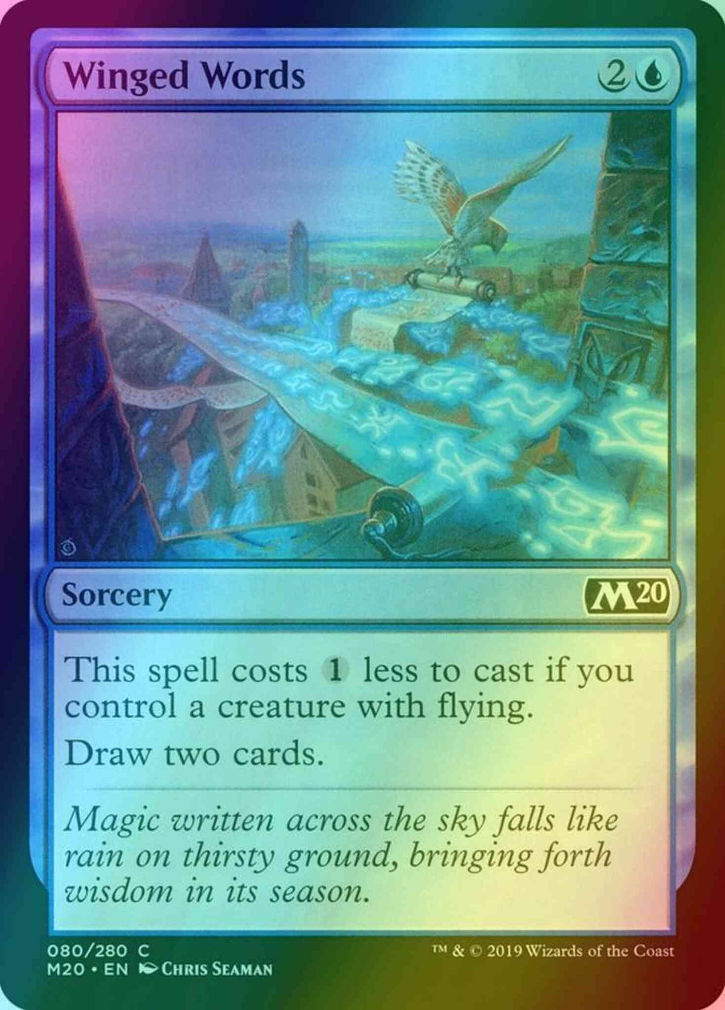 Winged Words [80] [Core Set 2020] [Foil]