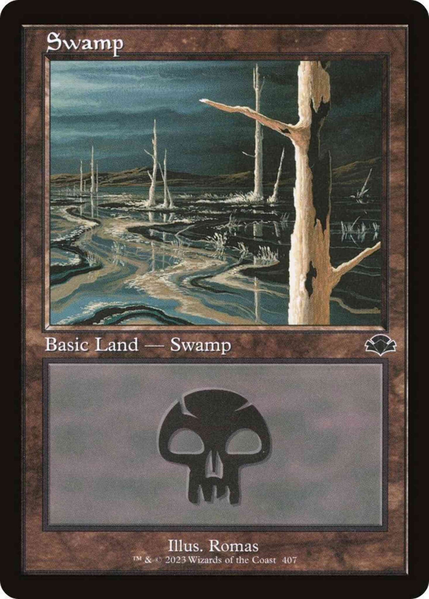 Swamp [407] [Retro Frame] [Dominaria Remastered] [Non-Foil]