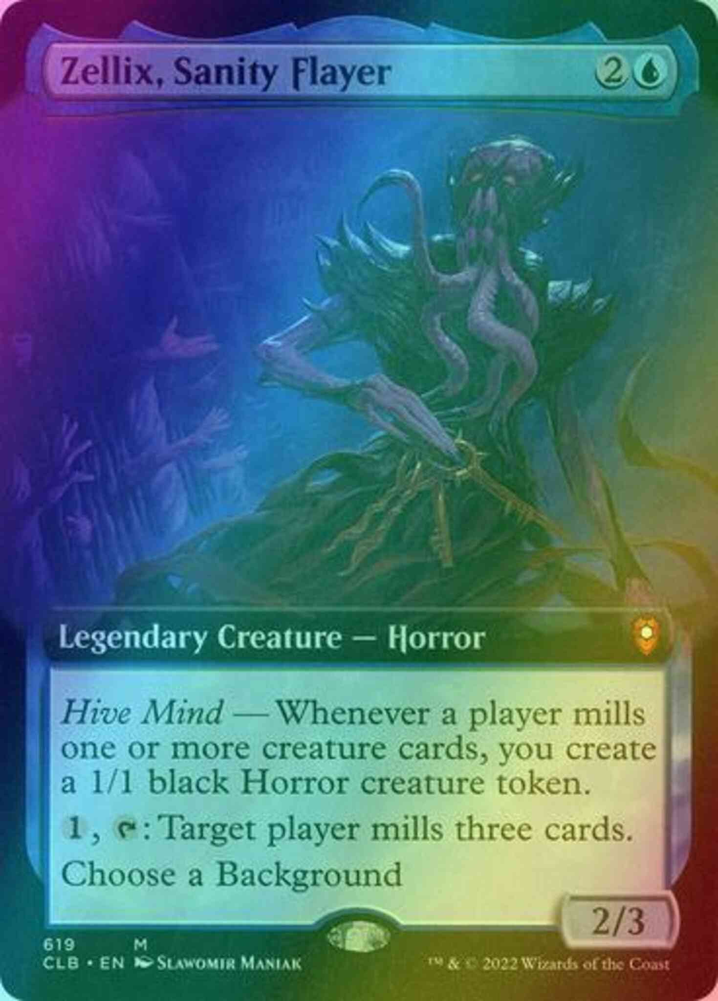 Zellix, Sanity Flayer [619] [Extended Art] [Commander Legends