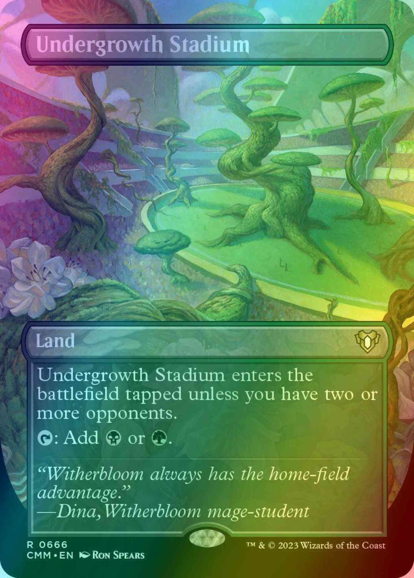 Undergrowth Stadium [666] [Borderless] [Commander Masters] [Foil]