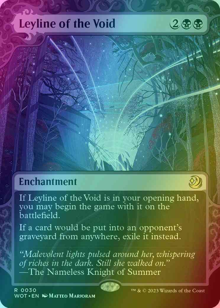 Leyline of the Void [30] [Enchanting Tale Showcase] [Wilds of Eldraine: Enchanting Tales] [Foil]