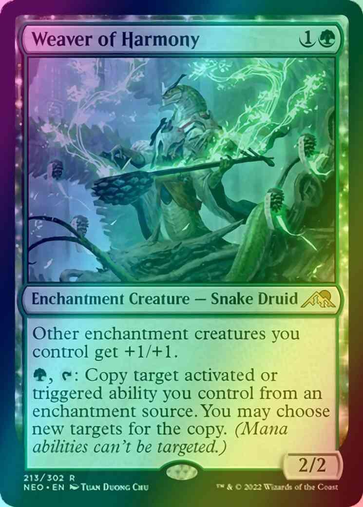 Weaver of Harmony [213] [Kamigawa: Neon Dynasty] [Foil]